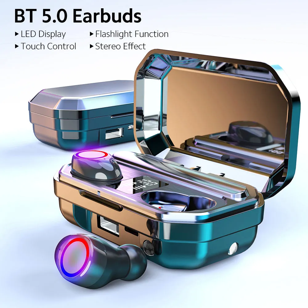 BT 5.0 Earbuds With Charging Case