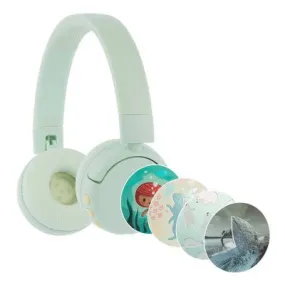 BuddyPhones POP Fun Foldable Bluetooth Wireless Kids Headphones with Microphone - Green