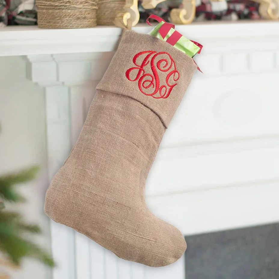 Burlap Stocking