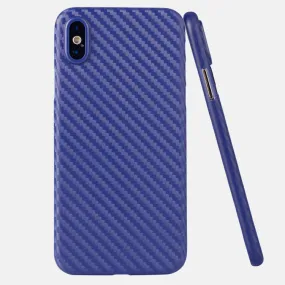 Carbon Fiber Pattern Thin Matte PP Case For iPhone X