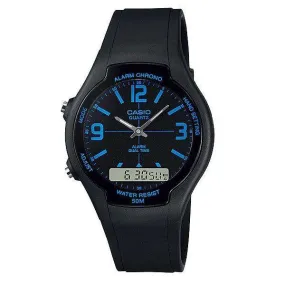 Casio AW-90H-2BVDF Black Resin Watch for Men and Women