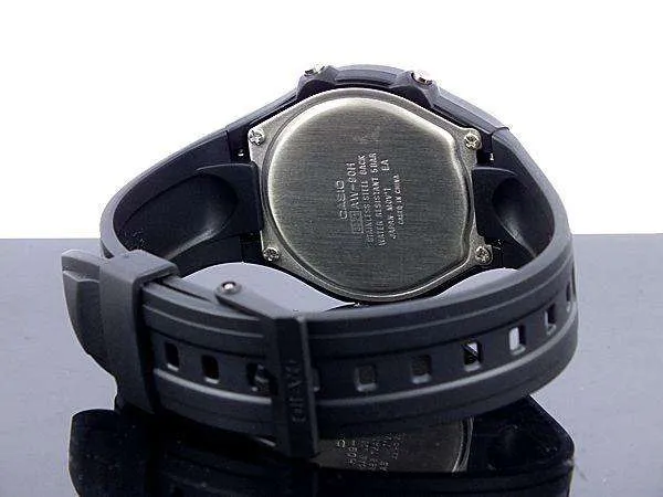 Casio AW-90H-2BVDF Black Resin Watch for Men and Women