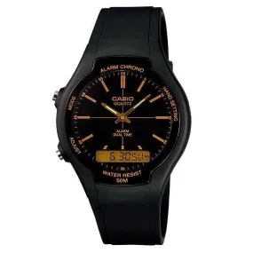 Casio AW-90H-9EVDF Black Resin Watch for Men and Women