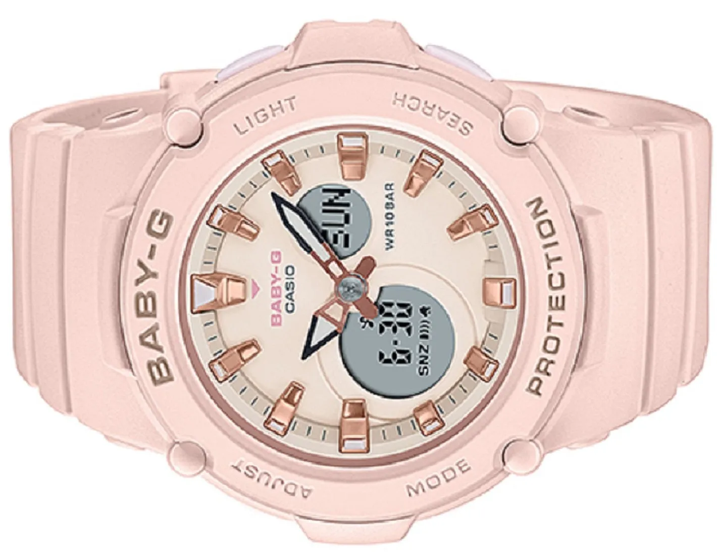 Casio Baby-g BGA-275-4A Digital Analog Rubber Strap Watch For Women