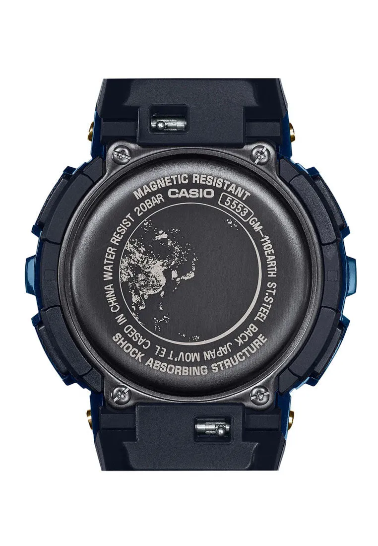 Casio G-shock GM-110EARTH-1A Digital Analog Rubber Strap Watch