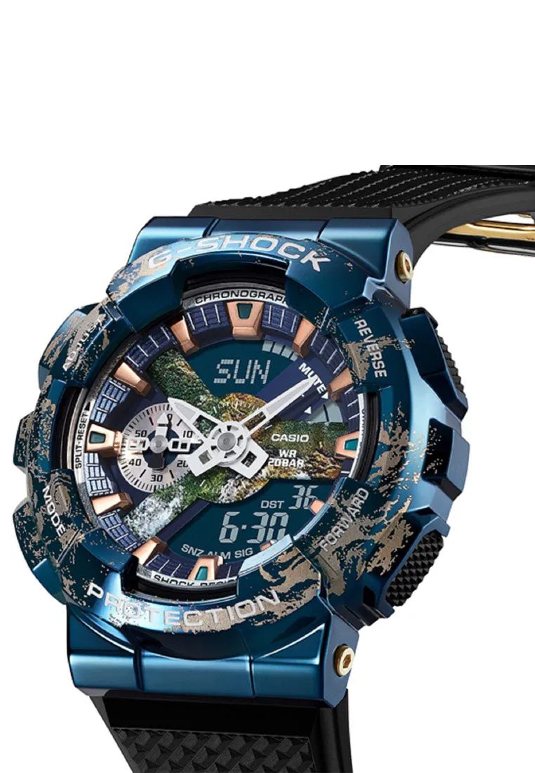 Casio G-shock GM-110EARTH-1A Digital Analog Rubber Strap Watch