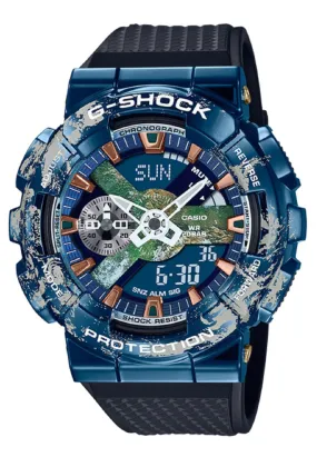 Casio G-shock GM-110EARTH-1A Digital Analog Rubber Strap Watch