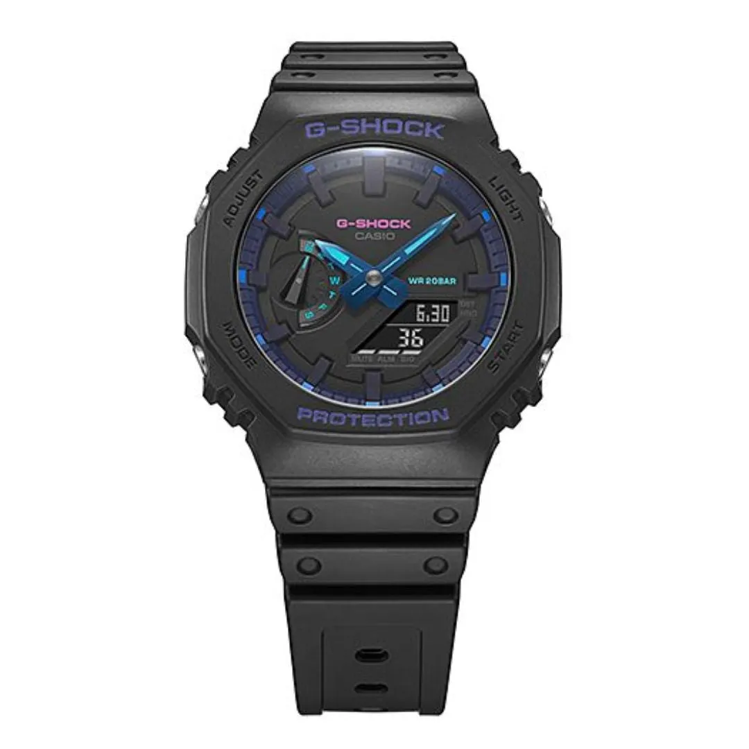 Casio GA-2100VB-1ADR Black Resin Band Watch