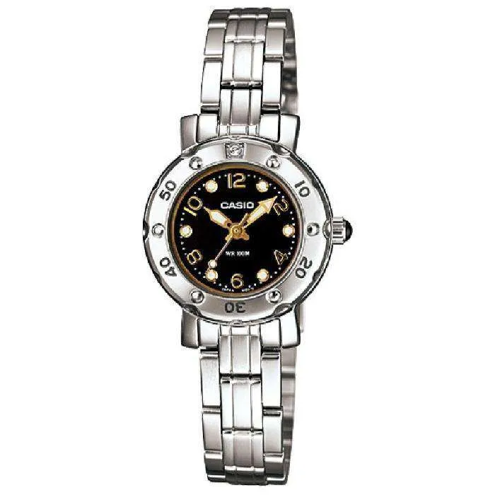 Casio LTD-2002D-1AVDF Silver Stainless Steel Strap Watch for Women