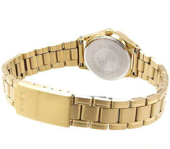 Casio LTP-V006G-9B Gold Stainless Steel Strap Watch for Women