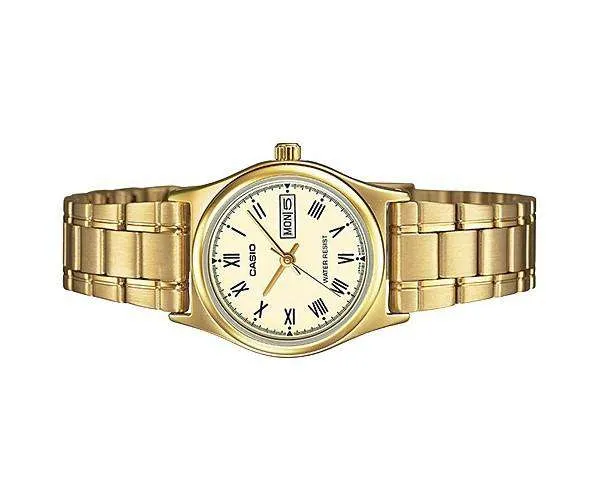 Casio LTP-V006G-9B Gold Stainless Steel Strap Watch for Women