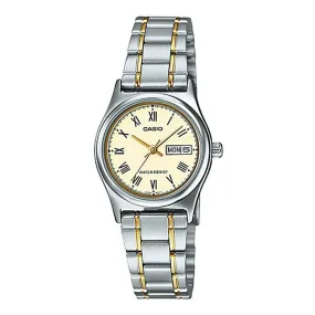 Casio LTP-V006SG-9B Two Tone Stainless Watch for Women