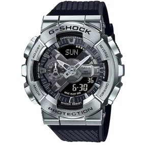 Casio Men's Watch - G-Shock Analog-Digital Dial Black Resin Strap Alarm | GM110-1A