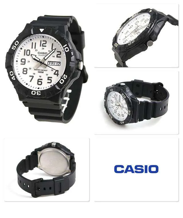 Casio MRW-210H-7AVDF Analog Black Resin Strap Watch for Men