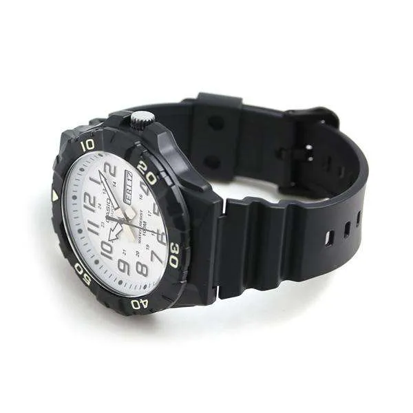 Casio MRW-210H-7AVDF Analog Black Resin Strap Watch for Men