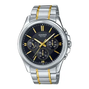 Casio MTP-1375SG-1A Two Tone Stainless Watch for Men