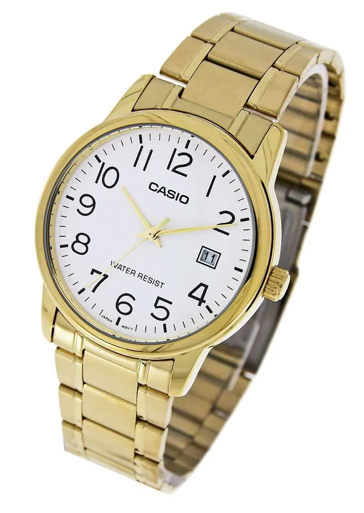 Casio MTP-V002G-7B2 Gold Stainless Watch for Men