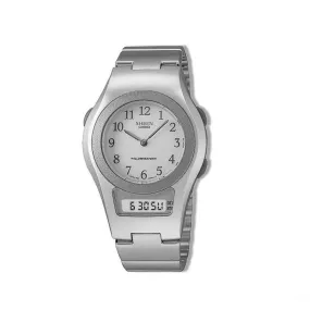 Casio SHN-100-7B Digital/Analog Silver Resin Strap Watch for Women