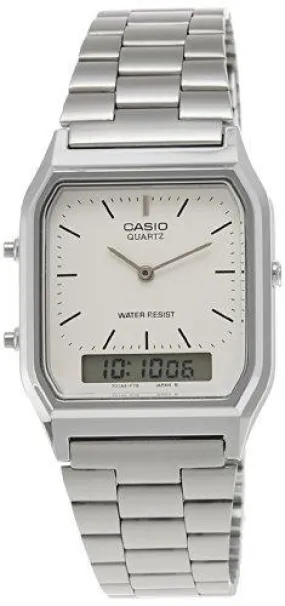 Casio Vintage Series Analog-Digital White Dial Men's Watch - AQ-230A-7DMQ (AD03)