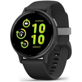 Ceas Sport / Smartwatch Garmin vivoactive 5, GPS, 42mm, curea silicon, Slate/Black