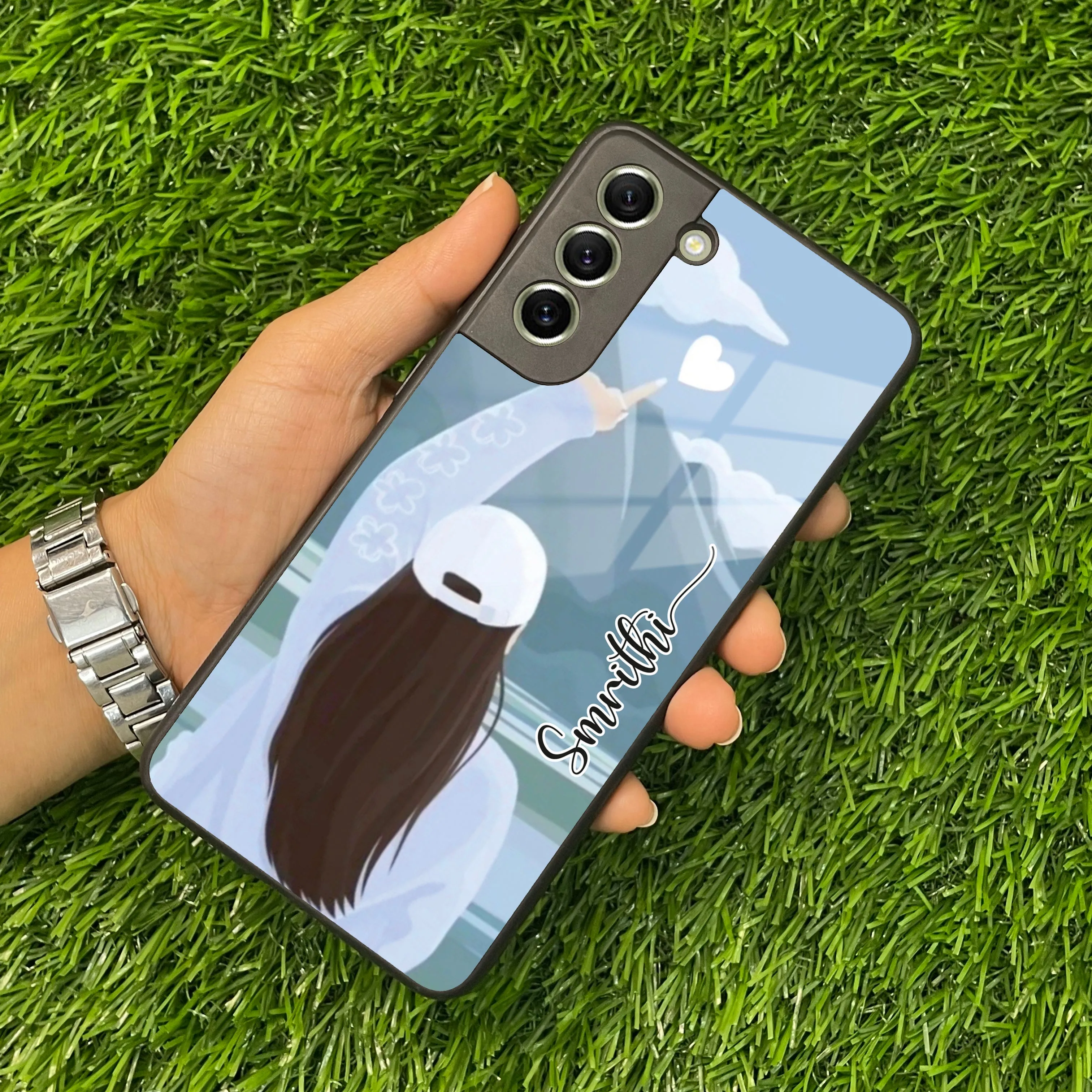 Chasing Dreams Customized Glass Case Cover for Samsung