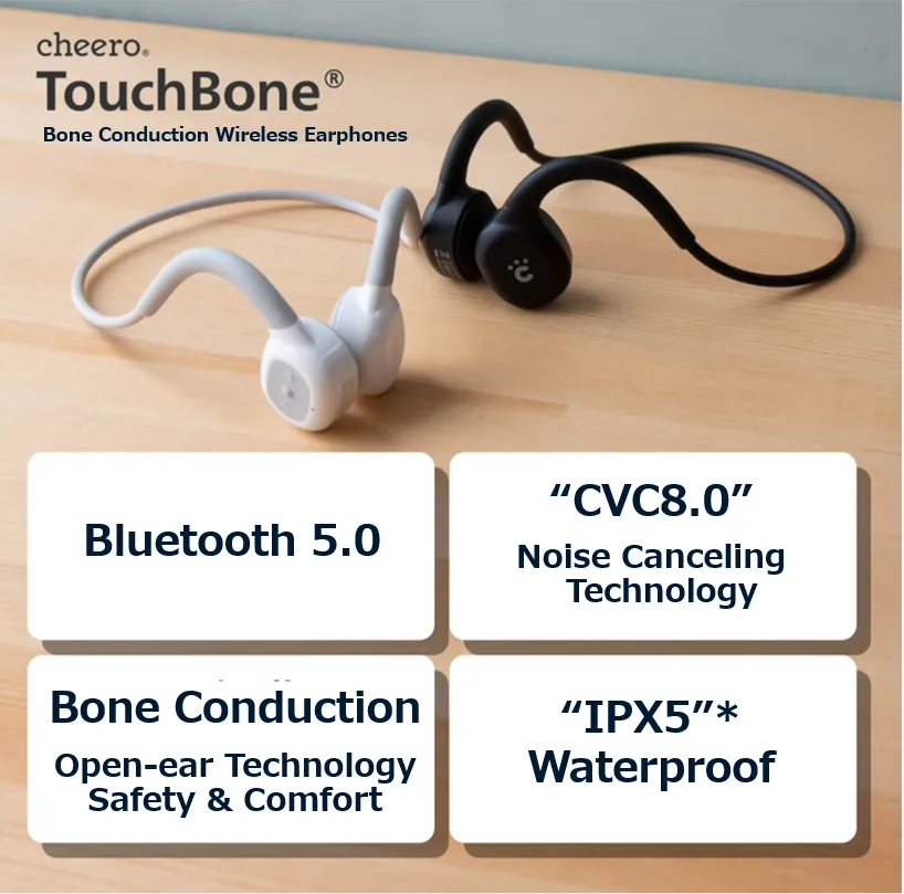 cheero TouchBone  【Bone Conduction Earphones 】