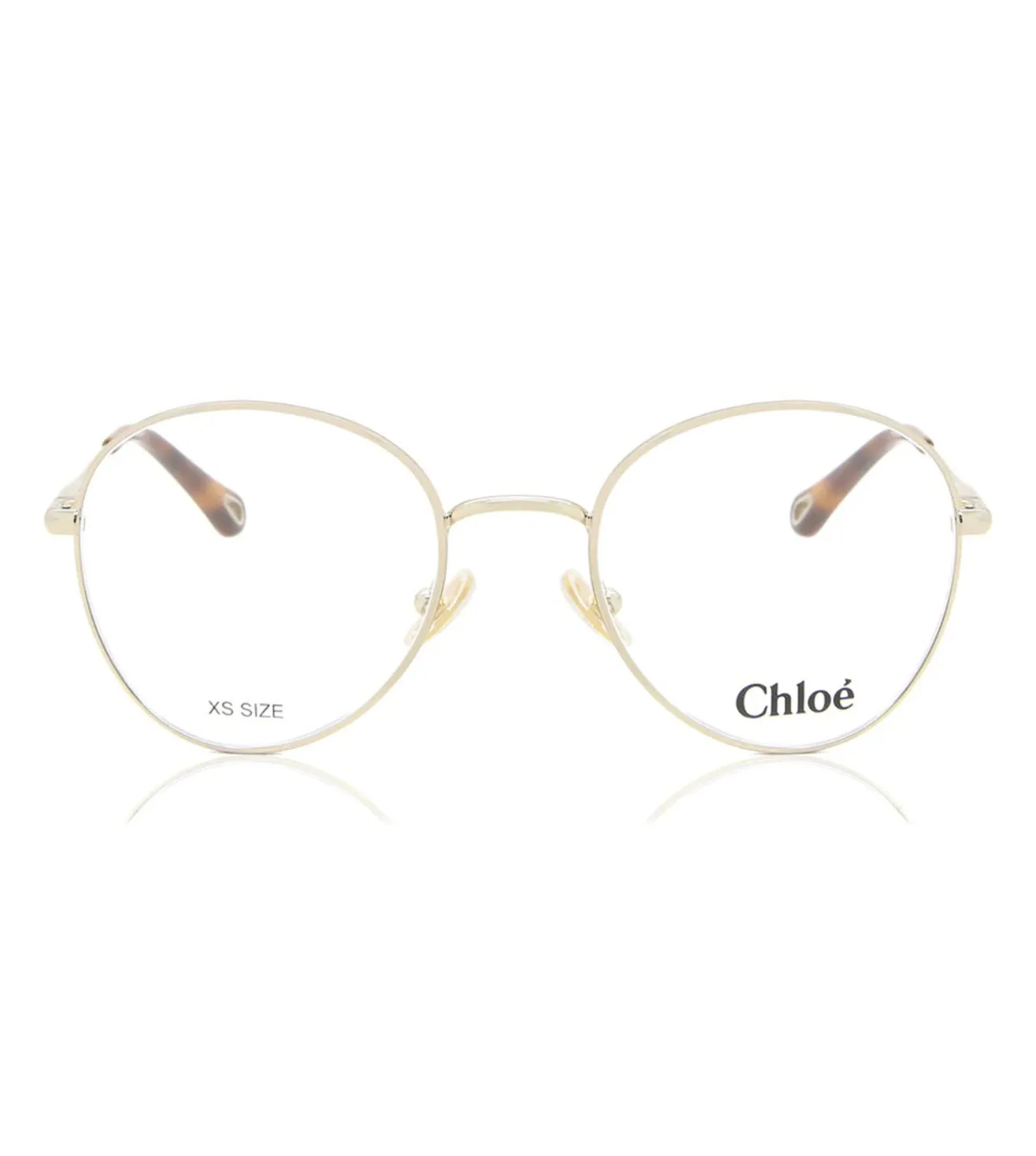 Chloe Women's Gold Round Optical Frame