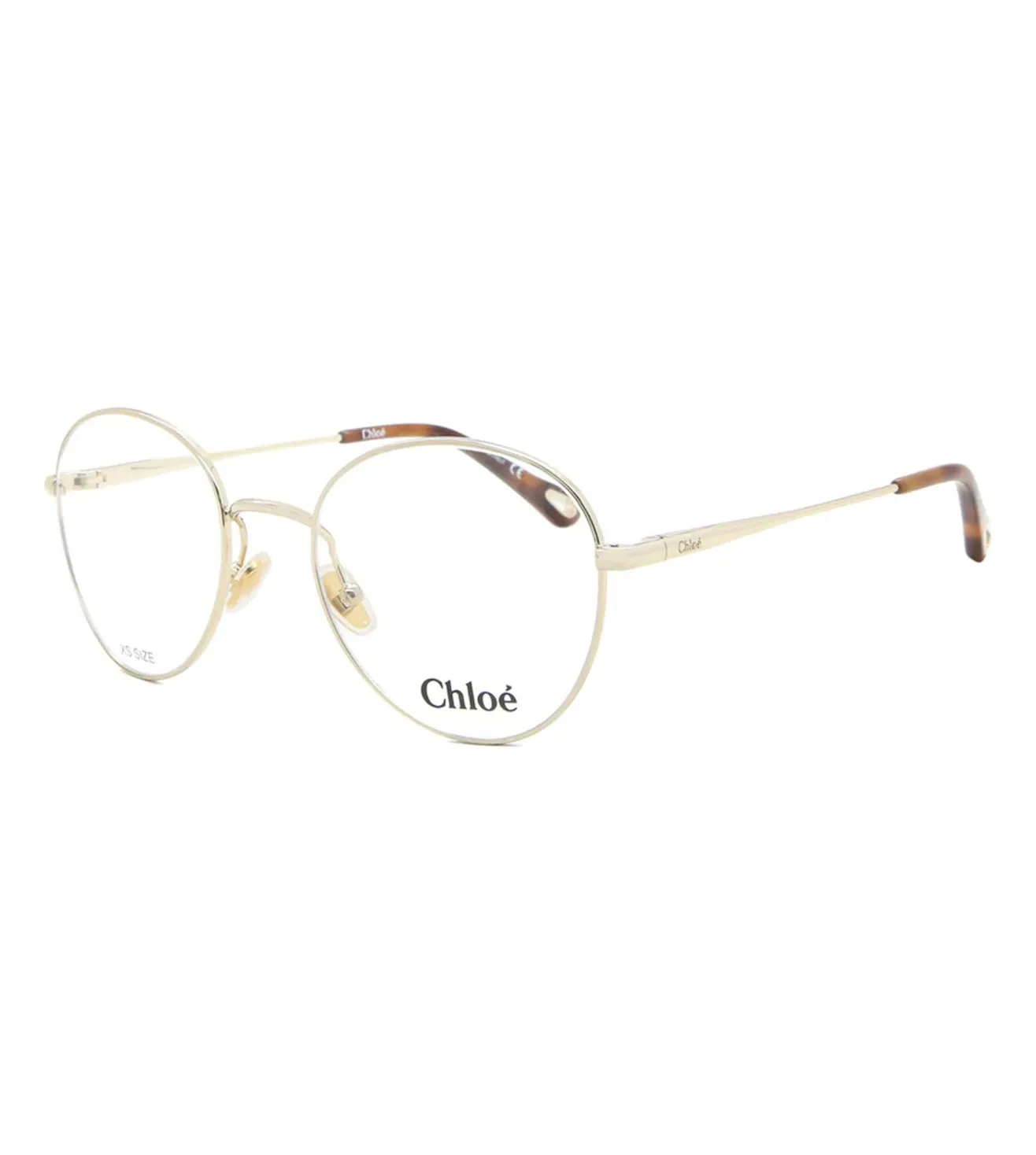 Chloe Women's Gold Round Optical Frame