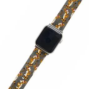 Christmas Tigger - Black Glitter Smartwatch Strap