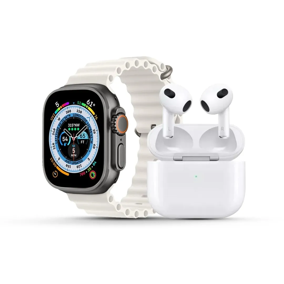 Combo AirTec 3   Smartwatch Iwo Ultra Compre 1 e Leve 2