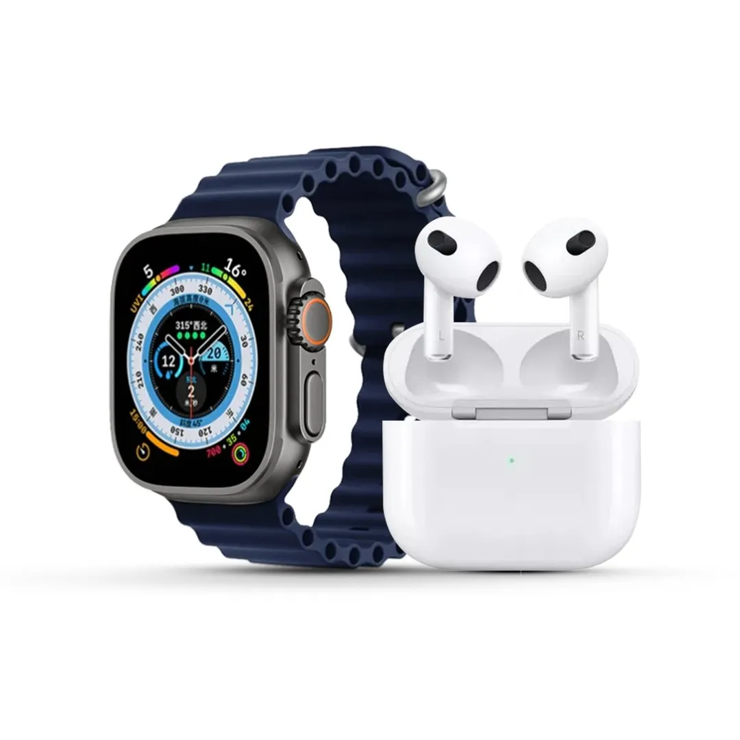 Combo AirTec 3   Smartwatch Iwo Ultra Compre 1 e Leve 2