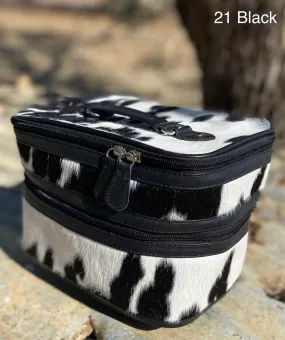 Cowhide Beauty Case #21 Black