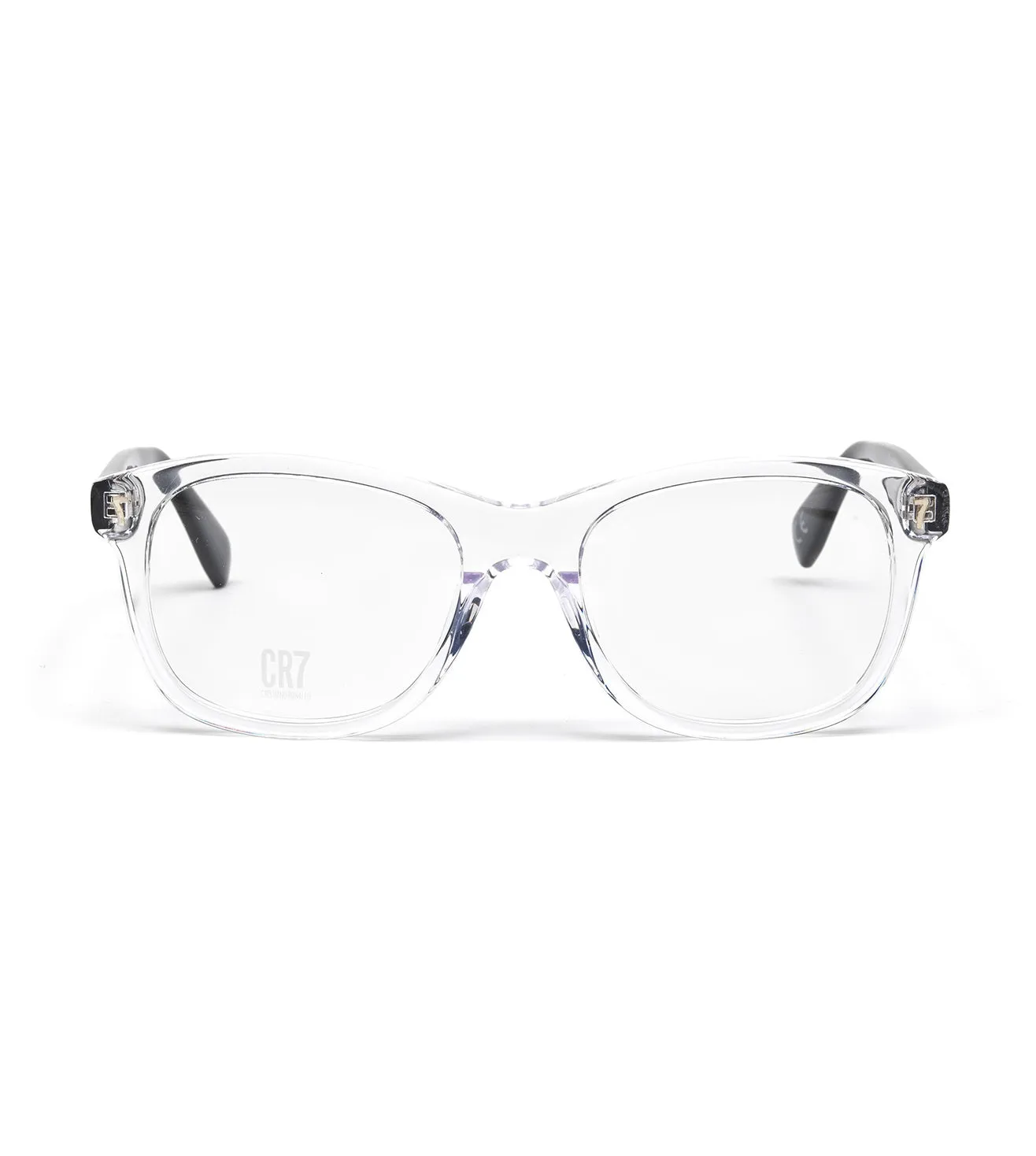 CR7 Men Crystal & Black Square Optical Frame