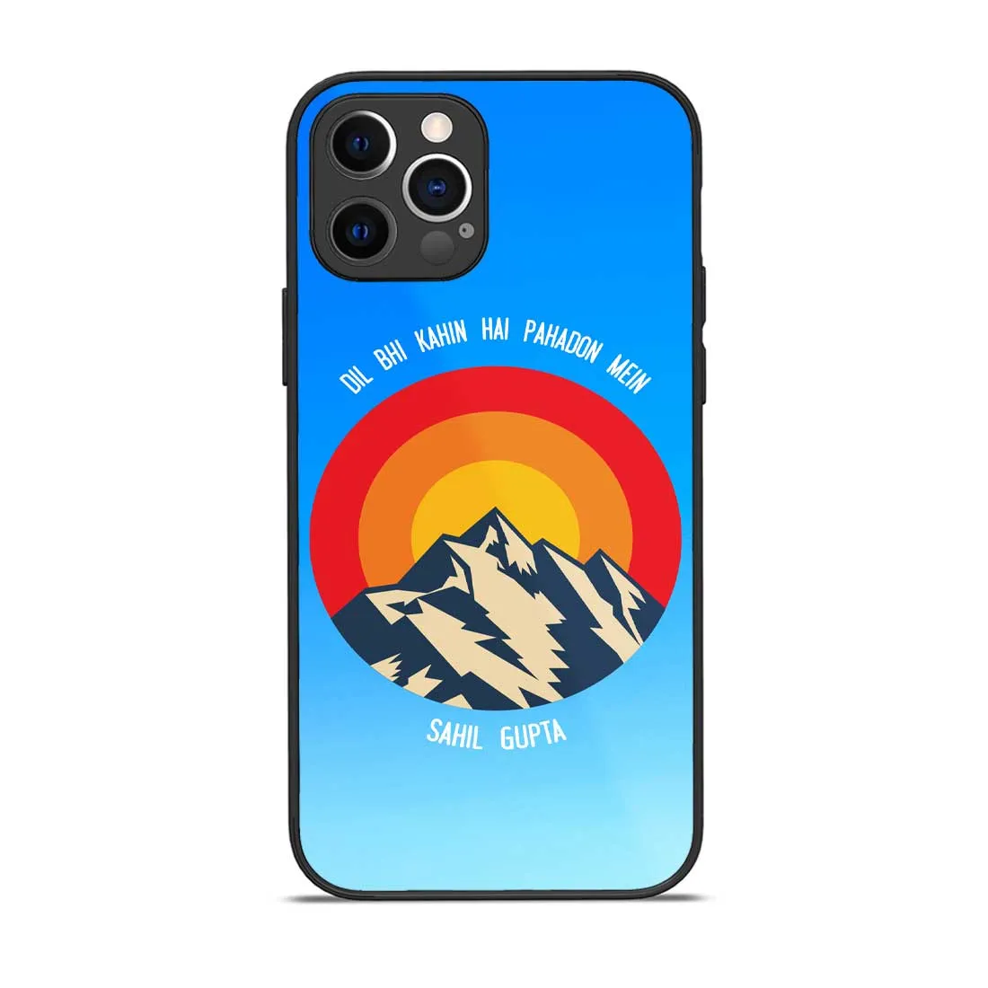 Customized Phone Case iPhone 13 Pro Mobile Covers Design With Name -  Adventure Mountains