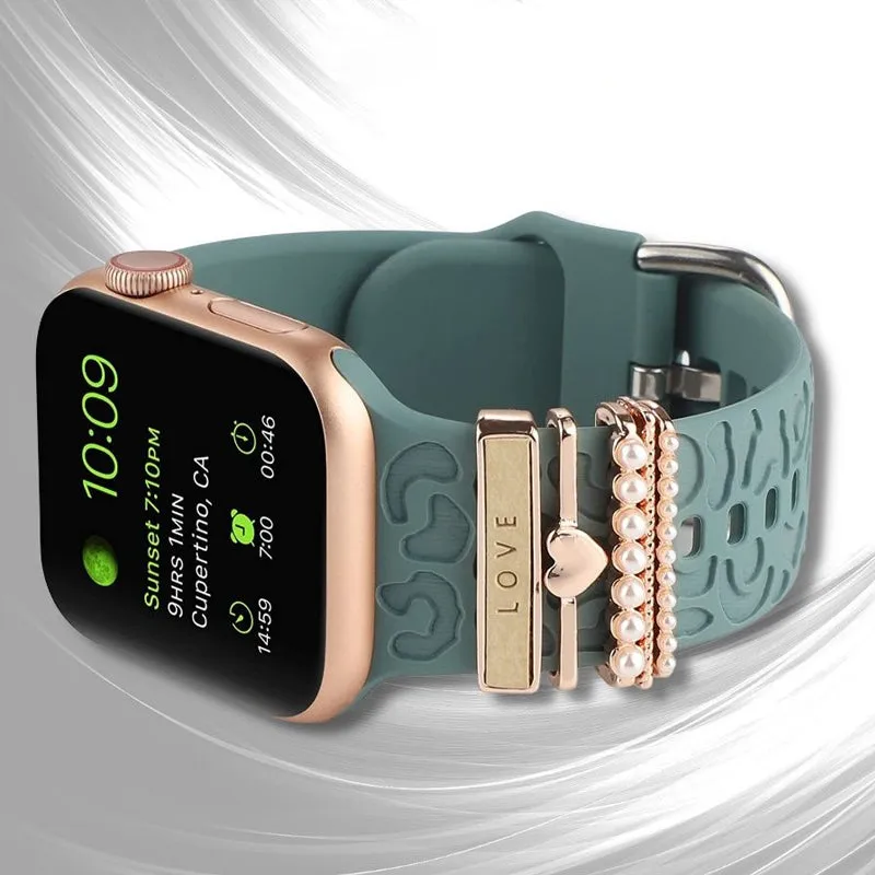 Decorative rings for smart watch bands