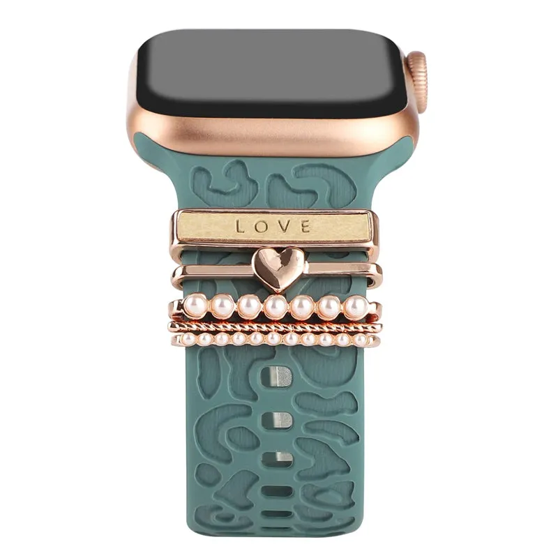 Decorative rings for smart watch bands