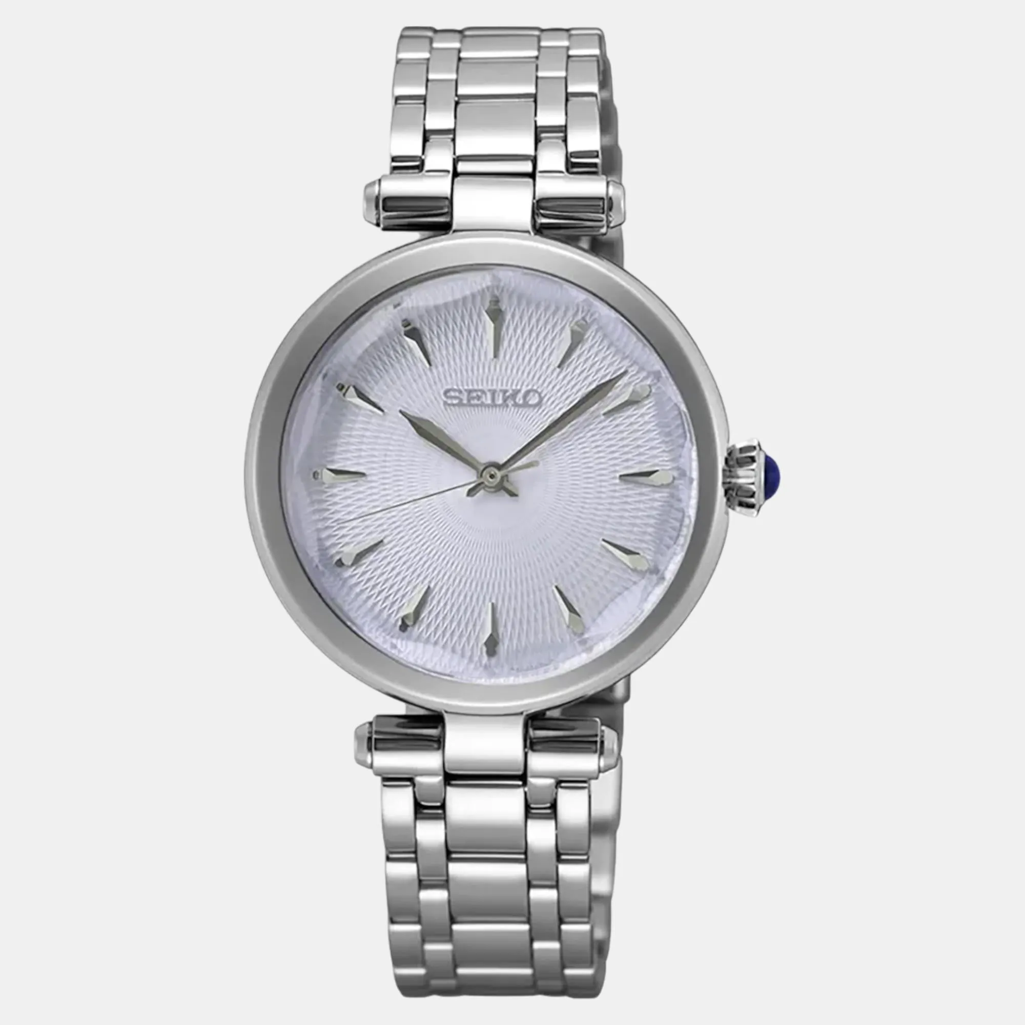 Dress Quartz Women White Dail Analog Stainless Steel Watch SRZ553P1