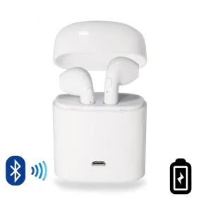 Dual Chamber Wireless Bluetooth Earphones With Charging Box -Wireless Earphones