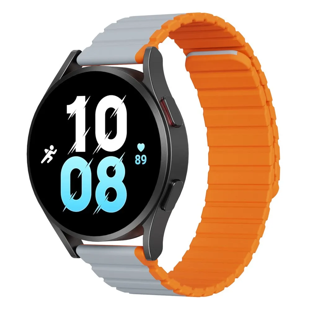 Dux Ducis - Amazfit Balance Magnet Silicone Wristband (Joint circumference: 175-235mm) - Gray / Orange