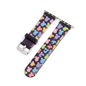 Easter Mickey & Minnie Eggs Black Smartwatch Strap