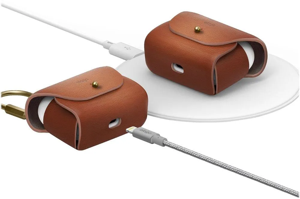 Elago Leather Case for Airpods Pro - Brown