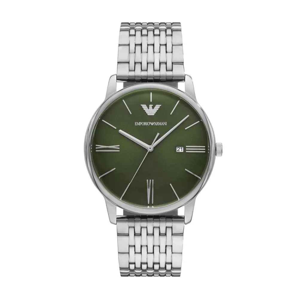 Emporio Armani Analog Green Dial Men's Watch-AR11644