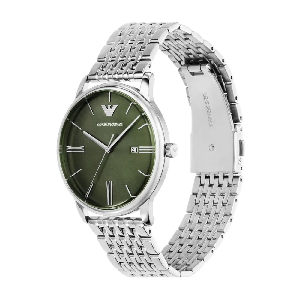 Emporio Armani Analog Green Dial Men's Watch-AR11644