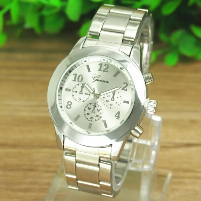 Fashion Ladies Girl Unisex Stainless Steel Bangle Bracelet Wrist Watch Quartz Dress Watches Women Relogios