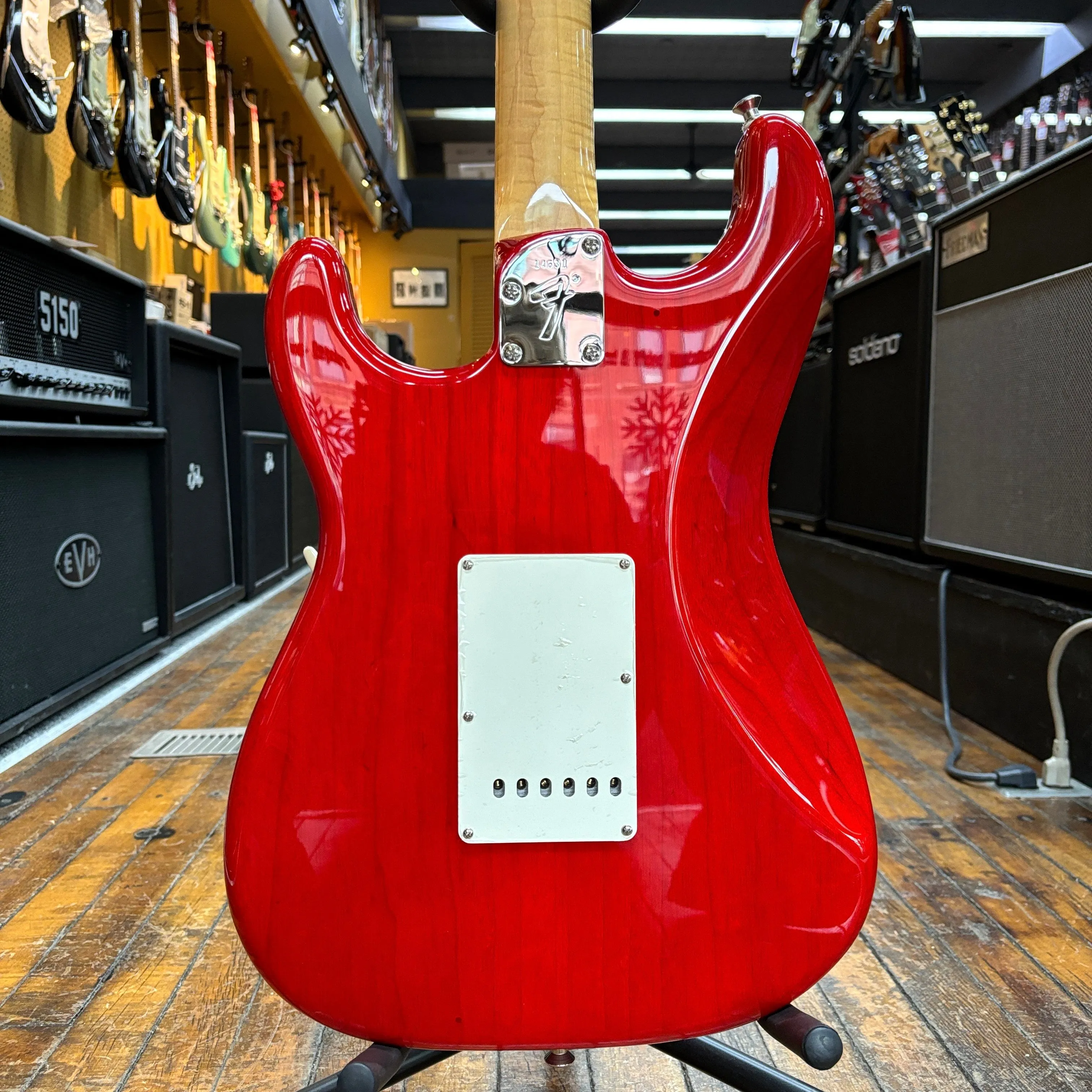 Fender Custom Shop American Custom Stratocaster 2022 Crimson Red Transparent w/Hard Case, All Materials