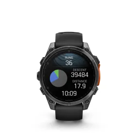 fenix 8 - 47 mm, AMOLED - Slate Gray/Black Silicone Band