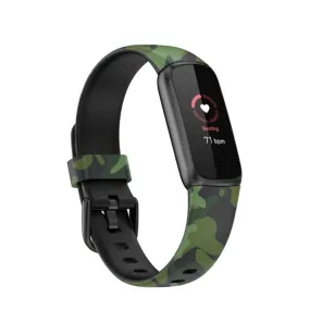 Fitbit Luxe / Luxe Special Edition replacement silicone strap with pin buckle (joint circumference: 176-241mm) - camouflage green