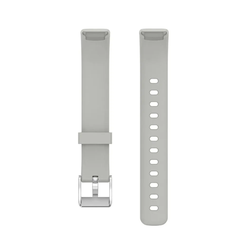 Fitbit Luxe silicone watch strap - Grey / Size: L