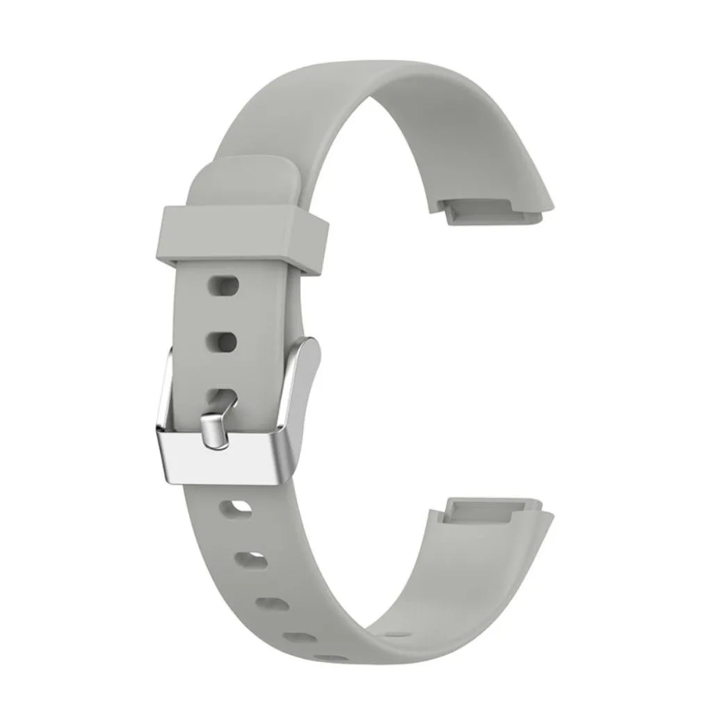 Fitbit Luxe silicone watch strap - Grey / Size: L