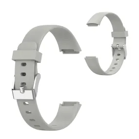 Fitbit Luxe silicone watch strap - Grey / Size: L